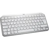 Logitech MX Keys Mini for Business Tastatur RF Wireless + Bluetooth AZERTY Französisch Aluminium, Weiß