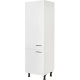 Nobilia Kühlumbauschrank Touch 60 x 58,3 x 216,6 cm Weiß