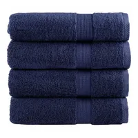 VidaXL Premium-Duschtücher solund 4 Stk. Marineblau 70x140 cm 600