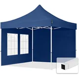 TOOLPORT Faltpavillon Economy 3 x 3 m inkl. 2 Seitenteile blau 59036