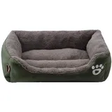 GUOCU Hundebett Hundekorb Hundesofa Tierbett Für Kleine, Mittlere Und Grosse Hunde Waschbar Kuschelkissen Katzensofa Hundehöhle Katzenbett Für Kleine,Grün 3,M