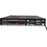 VerstäRker HiFi Digital Amplifier USB Bluetooth Fernbedienung Stereo 5 Kanal Microphone Mini Fm Audio Metall Power VorverstäRker EmpfäNger Music Player LeistungsverstäRker VollverstäRker Radio Black