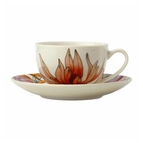 Maxwell & Williams II0082 Espressotasse mit Untertasse WARATAH Porzellan