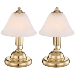 2er Set LED Tischlampen, Touchschalter, Höhe 27 cm ANTIQUE