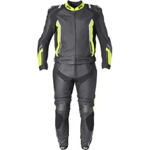 Gms GMS-Moto GR-1, Lederkombi, 2tlg. - Schwarz/Gelb/Weiß - 58