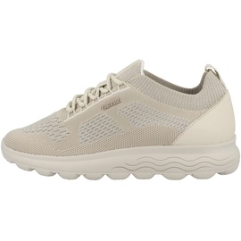 GEOX Damen D SPHERICA Sneaker, Off White, 42 EU