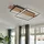 GLOBO Memory Deckenleuchte 1x LED 24,0 W Holzoptik schwarz