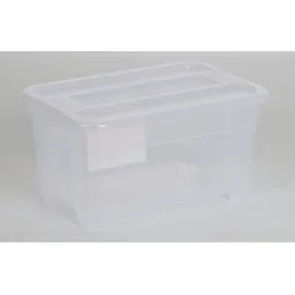 Buri Aufbewahrungsbox 28 x 18 x 14 cm 2-tlg. transparent