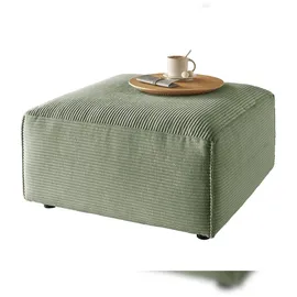 KAWOLA Hocker RANI Polsterhocker Cord 0 x 0 x 0 cm Grün