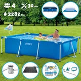 Intex – Schwimmbecken mit rechteckigem Rahmen – 260 x 160 x 65 cm – im Lieferumfang enthalten Accessoire CB97