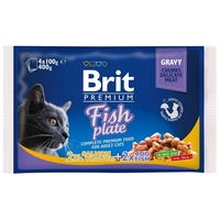 Brit Cat Adult Fish Plate 4x100g
