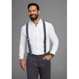 MAN'S WORLD Hosenträger in bequemer Breite & extra Länge bis 130cm - im Streifendesign blau