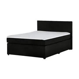 Möbel Kraft Boxspringbett 147 x 104 cm Schwarz