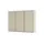 meinSchrank Schwebetürenschrank Regina 301 x 223 x 68 cm Weiß/Beige/Grau/Schwarz