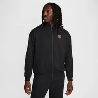 Nike NikeCourt Heritage, Herren-Tennisjacke - Schwarz, XXL