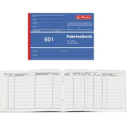 herlitz Fahrtenbuch, Pkw mit Kraftstoffverbrauch Formularbuch 601