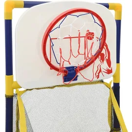 vidaXL Arcade Basketball Spielset mit Ball und Pumpe 45x86x127 cm