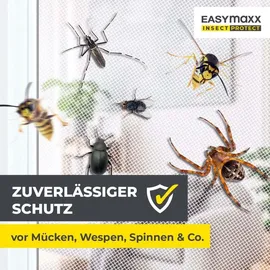 EasyMaxx Insektenschutz Fenster 130 x 150 cm Weiß