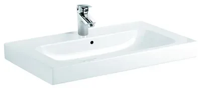 Design Waschtisch 600mm, weiß - weiß