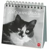 Heye Monika Wegler: Katzen Weisheiten Premium-Postkartenkalender 2025: 53 Postkarten mit zauberhaften Katzenfotos und Zitaten in einem kleinen Kalender für ... Zum Aufstellen. (Postkartenkalender Heye)