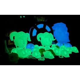 SUNLU PLA Glow In The Dark Filament, 1,75mm, 1kg - Farbton: White to Blue