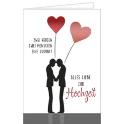 Vermählungskarte gleichgeschlechtlich 91-10343 geprägt