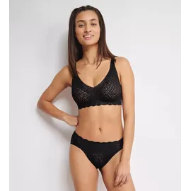 SLOGGI Zero Feel Bliss Soft Bra, Black, XL