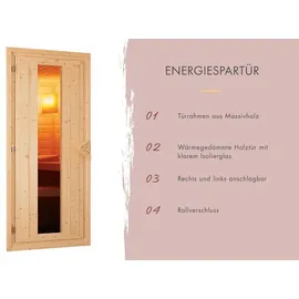 Karibu Daria inkl. 3,6 kW Ofen + int. Steuerung