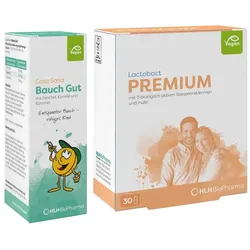 Casa Sana Bauch Gut Tropfen + Lactobact Premium Kapseln