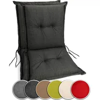 Sunnypillow 2 Stück Gartenstuhlauflagen Niedriglehner 100 x 50 x