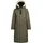 khujo Damen Wintermantel warmer Parka mit weichem Teddyfleece an der Kapuze, Taillenzugband und magnetischer Abdeckleiste Agneta-YM Light Moss Green Gr. XL - XL