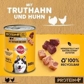 Pedigree Protein+ in Pastete 12x800g Truthahn & Huhn