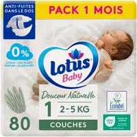 lotus Baby Douceur Naturelle Gr. 1 (2-5 kg) 80 St.
