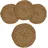 Spetebo Platzdecken aus Seegras Und Wasserhyazinthe 38 cm - 4er Set - Runde Tischsets aus Naturmaterialien