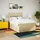 vidaXL Boxspringbett mit Matratze Creme 160x200 cm Stoff - Creme