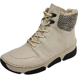 Rieker Damen Schnürstiefel Beige Gr.: 38