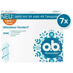 O.b. - Tampons 'ProComfort Super' Tampon 7x54 St