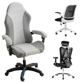 MEGYAD Gaming Stuhl Bezug: Stuhlbezug Sesselbezug Bürostuhl Bezug Abnehmbar Waschbar, Universal Stretch Stuhlhussen Stretch Stuhlhussen, für Computer Stühle Bürostuhl Drehstuhl