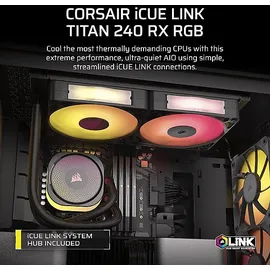 Corsair iCUE Link Titan 240 RX RGB schwarz