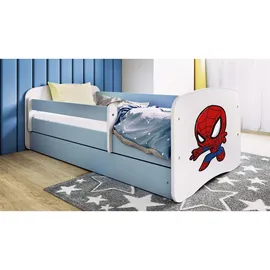 WFL GROUP Jugendbett Emily 70 x 140 cm Kiefer blau