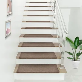 [en.casa] Stufenmatte 65 x 24 cm Braun