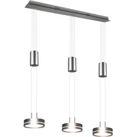 Trio LED-Pendelleuchte Franklin 1.500 mm x 850 mm x 140 mm Nickel Matt