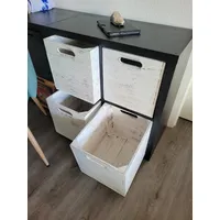 Kistenkolli Altes Land Allzweckkiste 4er set Holzbox Vintage Weiss