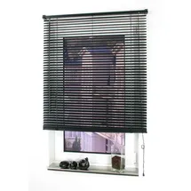 LIEDECO Kunststoff-Jalousie 60 x 220 cm schwarz