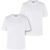 URBAN CLASSICS Organic Basic Kurzarm-T-Shirt 2 Einheiten White 134-140 cm