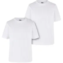 URBAN CLASSICS Organic Basic Kurzarm-T-Shirt 2 Einheiten White 134-140 cm