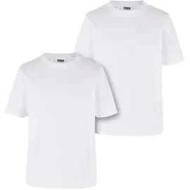 URBAN CLASSICS Organic Basic Kurzarm-T-Shirt 2 Einheiten White 134-140 cm