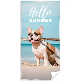 Carbotex Hunde Badetuch 70 x 140 cm weiß