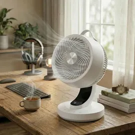 Songmics Tischventilator 38,4 cm Tischventilator Weiß
