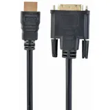 Gembird HDMI-DVI-Kabel M/M 3 m Schwarz
